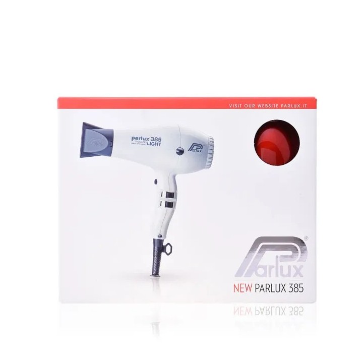 Parlux Hair Dryer 385 Powerlight Ionic & Ceramic Red
