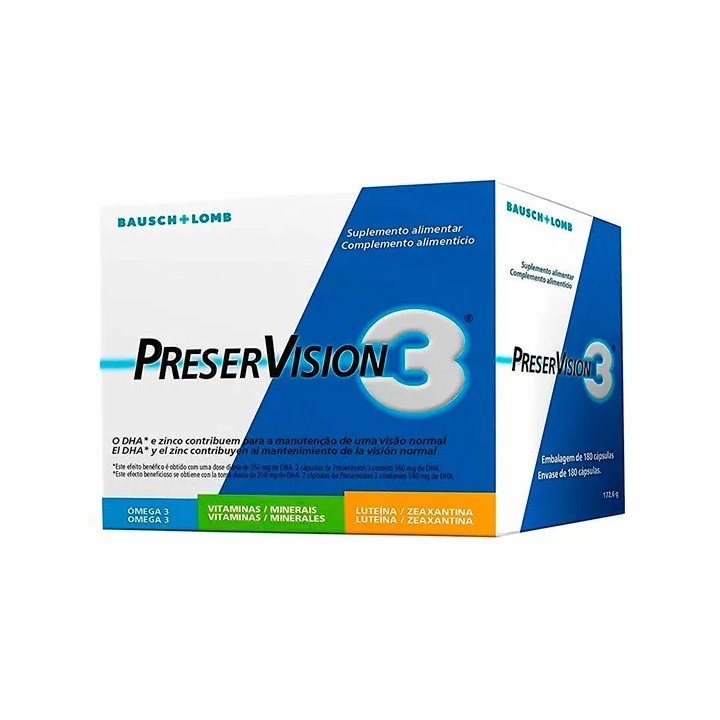 Bausch+lomb Bausch y Lomb Preservision 3 180 Capsules