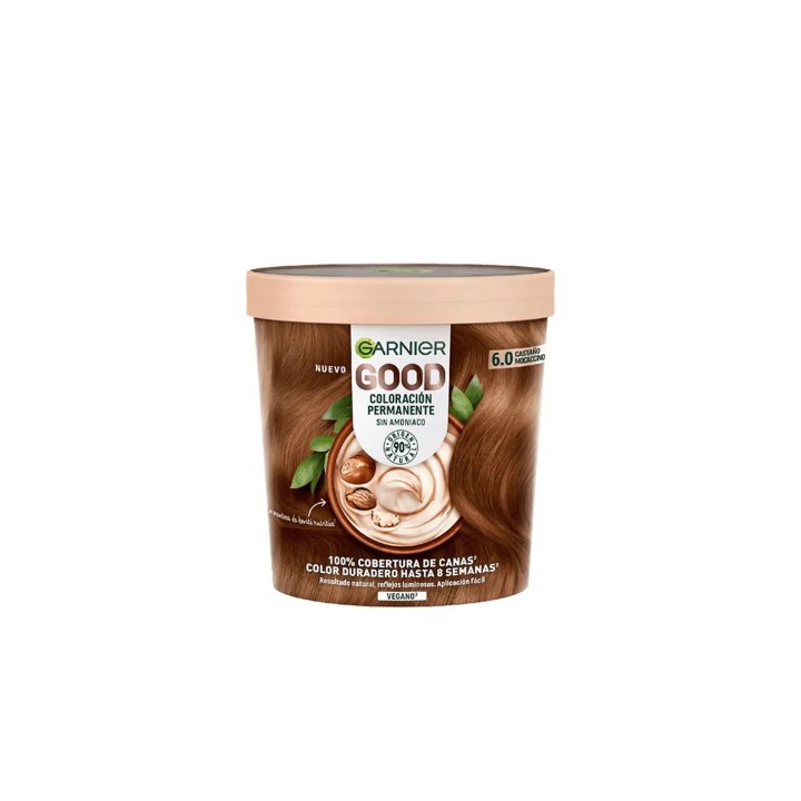 Garnier Good Coloración Permanente 6,0 Castaño Mocaccino 1 U
