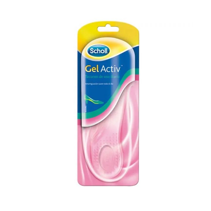 Scholl GelActive Semelles Talons Usage Quotidien Taille 35-40.5