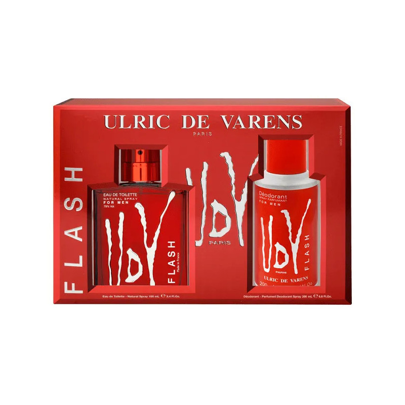 Ulric De Varens Flash Eau De Toilette Vaporisateur 100ml Coffret 2 Produits