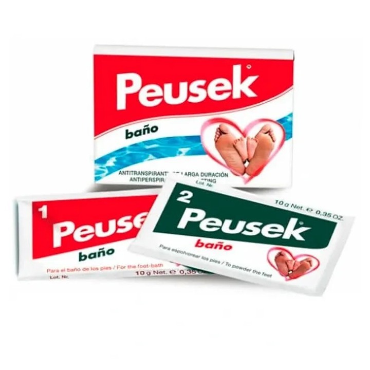 Peusek Antiperspirant Foot Bath 2 Sachets 20g