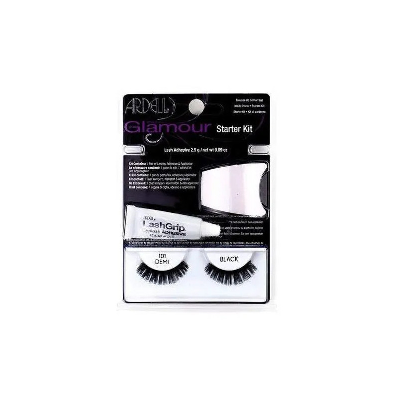 Ardell Glamour Faux Cils 101 Demi Black Coffret 3 Produits