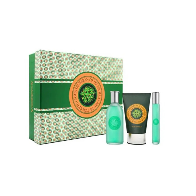 Aire De Sevilla Agua De Naranjos Eau De Toilette Vaporisateur 125ml Coffret 3 Produits