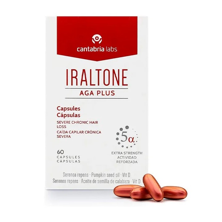 Iraltone Aga Plus Chute Cheveux 60 Capsules
