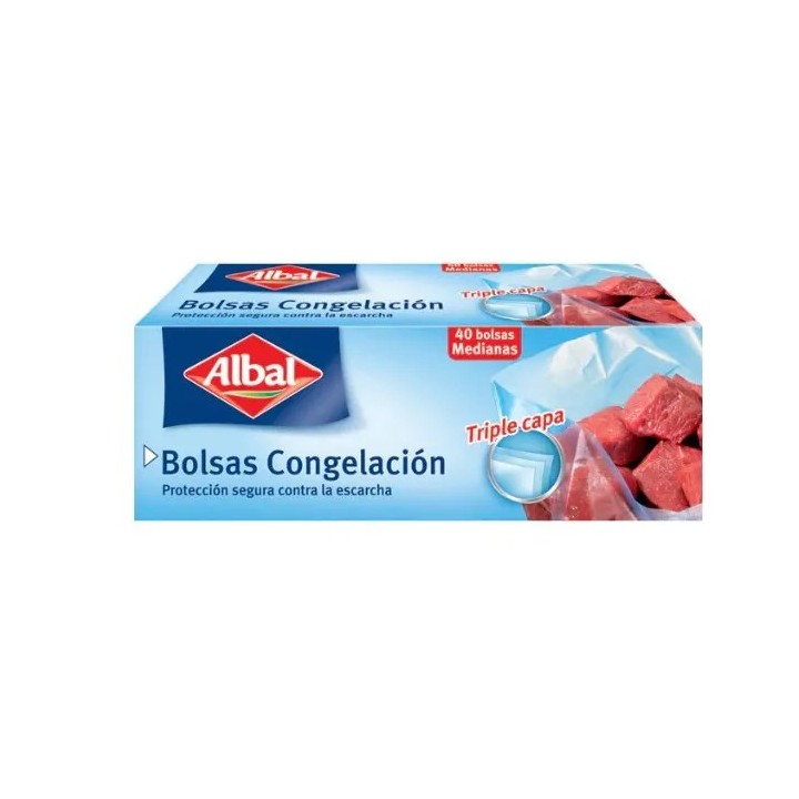 Albal Medium Triple Layer Freezing Bag 40 Units