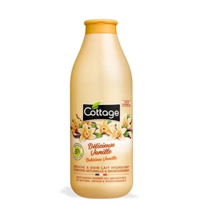 Cottage Delicious Vanilla Douche & Bain Lait Hydratant 750ml