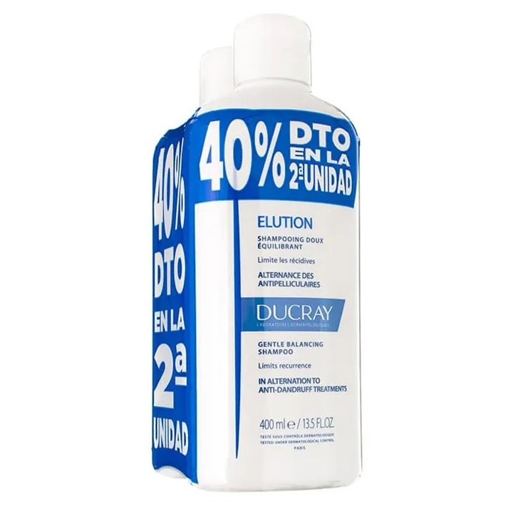 Ducray Elution Shampooing Traitant DermoProtecteur 2x400ml