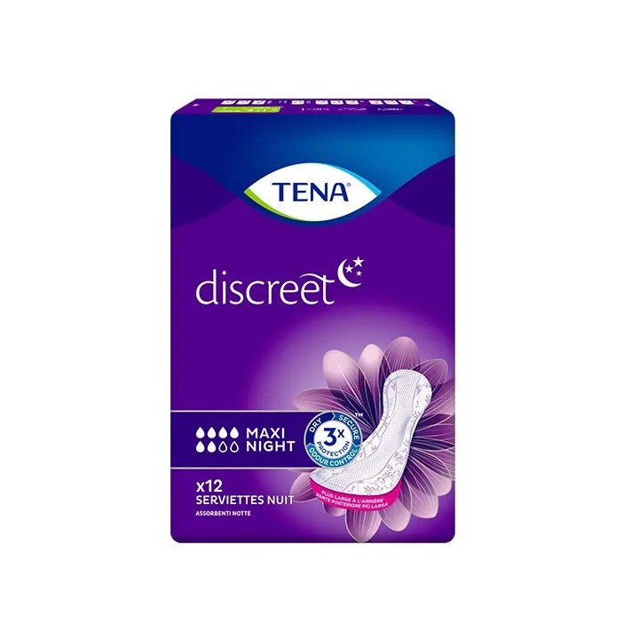 Tena Discreet Maxi Night 12Und
