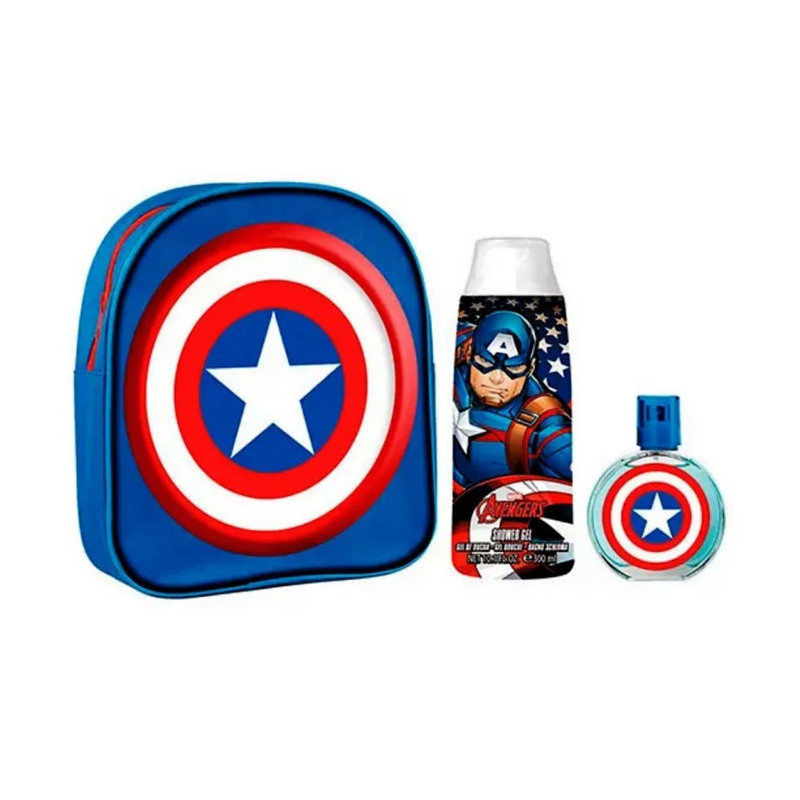 Captain America Eau De Toilette Vaporisateur 50ml Coffret 3 Produits